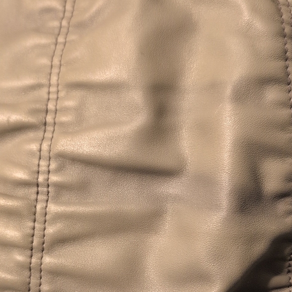 Furla Beige Leather Tote Bag Slouchy Fade Vintage Roomy 10 x 16 Purse - Picture 10 of 16